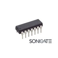 Circuito Integrado CD4016 – Quad Analogic Bilateral Switch CMOS, baixo consumo e ampla tensão de alimentação, ideal para comutação e multiplexação de sinais analógicos.