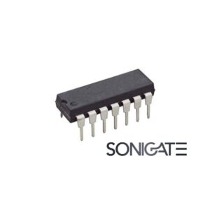 Circuito Integrado CD4051 – Multiplexador/desmultiplexador analógico de 8 canais CMOS, baixo consumo e ideal para seleção e comutação de sinais analógicos.