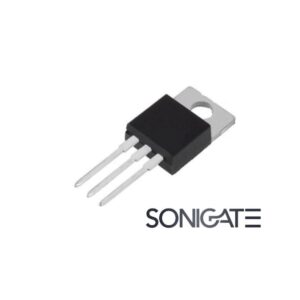 Regulador de tensão negativo **L7908** –8 V 1,5 A TO-220. Alta estabilidade, baixo ruído e proteções integradas. Ideal para fontes simétricas, áudio e electrónica analógica.