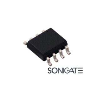 LM555 SMD temporizador bipolar de uso geral em SOIC-8. Ideal para temporização, osciladores e geração de impulsos até 500 kHz.