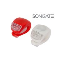 Conjunto de luzes LED para bicicleta EASY-FIT com instalação rápida sem ferramentas. Maior segurança e visibilidade em qualquer percurso. SONIGATE LEIRITRONICA LEIRIA MARINHA GRANDE OUREM
