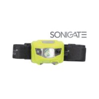 Lanterna de cabeça a pilhas com iluminação LED. Prática, leve e ideal para trabalho, outdoor e emergências. SONIGATE LEIRITRONICA LEIRIA MARINHA GRANDE OUREM