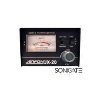 Medidor de ondas estacionárias (SWR) 27 MHz modelo PK JX-20, ideal para ajuste e diagnóstico de antenas e sistemas de rádio CB.