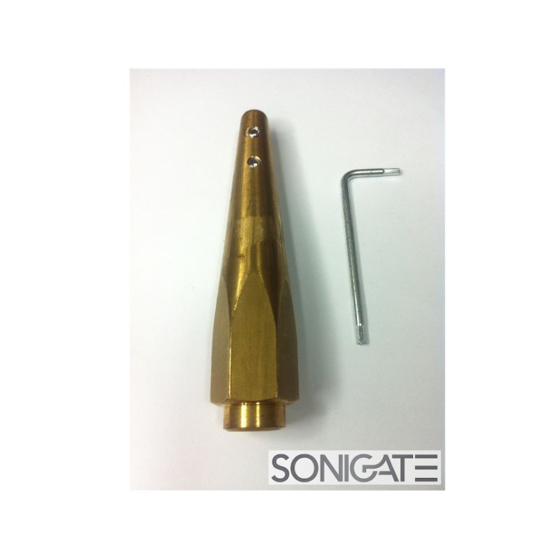 Suporte ponteira adaptadora para antena CB Santiago 1200. Ideal para fixação e manutenção da vareta radiante em sistemas de rádio CB.