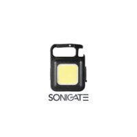 Mini lanterna LED 3W GSC recarregável com saca-rolhas e íman. Compacta, multifuncional e ideal para uso diário e outdoor.