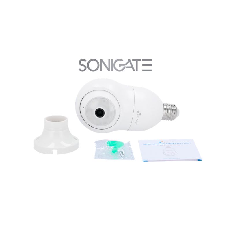 câmara oculta lâmpada, câmara lâmpada inteligente, câmara Smart 2K, câmara NIVIAN 2K, câmara Wi-Fi lâmpada, câmara de vigilância 2K, câmara IP interior, videovigilância Wi-Fi, câmara de segurança discreta, lâmpada com câmara