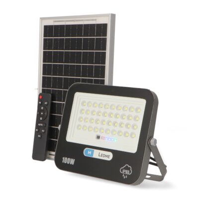 Projector LED com Painel Solar 100W 6000K