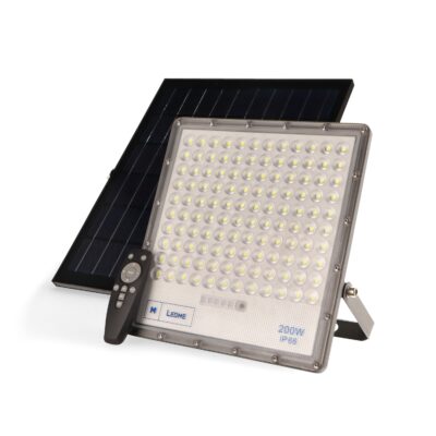 Projector LED com Painel Solar 200W 6000K