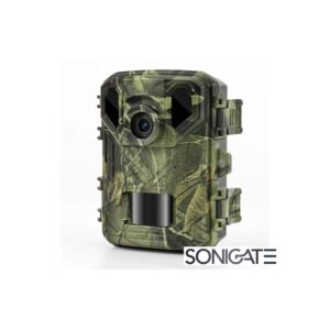 Câmara de vigilância tipo “Caça” com sensor de imagem 8 megapíxeis, concebida para monitorização autónoma em ambientes interiores ou exteriores. Suporta cartão SD até 256 GB, permitindo gravação local de imagens e/ou vídeos sem necessidade de sistemas externos