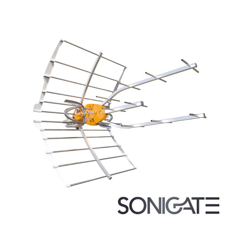 Antena TDT exterior TELEVÉS ELLIPSE UHF 148925 com ganho 40 dBi. Recepção digital terrestre superior em zonas de sinal fraco. SONIGATE LEIRITRONICA LEIRIA MARINHA GRANDE OUREM