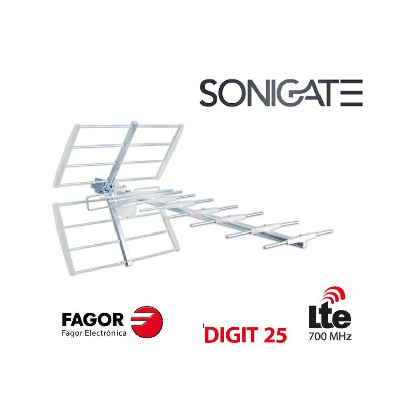Antena TDT exterior Fagor FA84405 13 dB com filtro 5G/4G. Melhor recepção de televisão digital terrestre com redução de interferências. SoNIGATE LEIRITRONICA LEIRIA OUREM MARINHA GRANDE